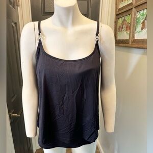 Michael Kors women's black swimsuit top black SZ S EUC